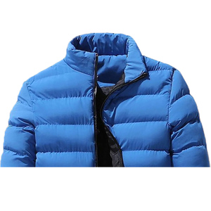 Veste d'hiver décontractée pour homme, avec poches, personnalisable OEM, imprimée, écologique, en polaire 300g, matelassée, col montant, logo frontal, grandes tailles - Product Image 2