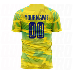 Ensembles de maillots de football sublimés personnalisables, 100% polyester, impression par transfert thermique, séchage rapide, services OEM, maillots d'équipe personnalisés - Product Image 2