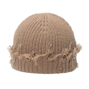 Personalized Logo Breathable <b>Waterproof</b> High Quality Competitive Price Knitted Unisex <b>Beanie</b> Caps 100% Wool Fabric - Product Image 4