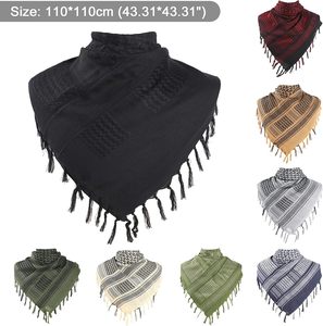 Écharpe shemagh personnalisée 110x110cm en coton, écharpe tactique shemagh à franges, impression numérique, bandana de randonnée pour hommes - Product Image 6
