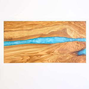 Superior Anti-Slip <b>Wooden</b> Cutting Board with Easy-Grip Handle Long-Lasting Resin Kitchen Use for Efficient <b>Slicing</b> - Product Image 1