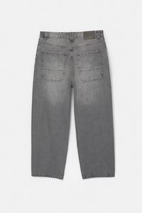 Custom Men's Loose Fit Straight-Leg Stonewashed Denim Jeans Full-Length Baggy Vintage Style Breathable for Summer Autumn <b>Old</b> - Product Image 3