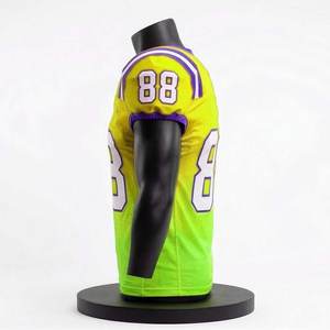 Maillots de football américain sur mesure, prix usine, pour hommes et unisexe, personnalisables avec impression de logo, prix compétitif, tenues d'équipe. - Product Image 2