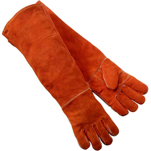 Guantes de Soldadura de Seguridad de Cuero Premium HARAZ HRZ-167, Resistentes al Fuego, Antideslizantes, Elegantes, Ecológicos, para las Cuatro Estaciones, Sin Forro - Product Image 4