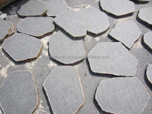 Pierres décoratives en basalte noir indien, 30 mm d'épaisseur, durables, de taille irrégulière, design traditionnel, garantie 5 ans, pour aménagement paysager extérieur - Product Image 4