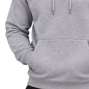 <b>Mens</b> Heather <b>Grey</b> Pullover Hoodie Long Sleeve Casual <b>Sweatshirt</b> Custom Logo Streetwear Sportswear Top Shoukat Apparel Wholesale - Product Image 6