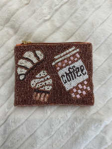 Monedero de Cuentas Hecho a Mano Personalizable con Cremallera, Bolsa de Monedas Bordada con Cuentas 'Think Positive', Motivacional y de Gran Capacidad - Product Image 3