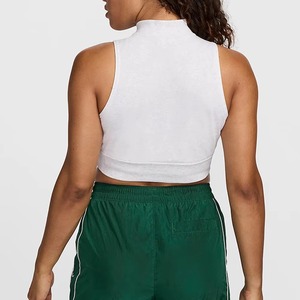 Haut court de sport pour femme de haute qualité, col rond doux, manches longues, coupe ajustée, compression, sexy, pour la gym - Product Image 4
