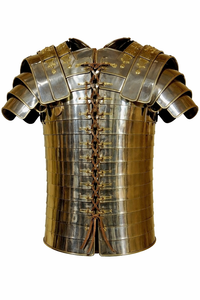 Lorica Segmentata Médiévale Romaine en Acier Doux avec Finitions en Laiton, pour Cosplay, Reconstitutions Historiques, Armure de Chevalier, Costume Fait Main, Cadeau d'Halloween - Product Image 6