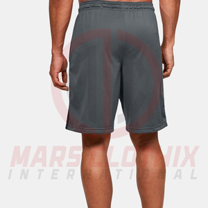 Fabricación profesional de pantalones cortos de malla a la moda para hombre, transpirables, de color sólido, con talla personalizada, para verano. - Product Image 3