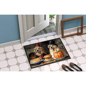 Golden Retriever Pumpkins Doormat Non-Slip <b>Indoor</b>/Outdoor Washable Low Pile Rug 24H X 36W Front <b>Door</b> <b>Mat</b> for Entryway - Product Image 4