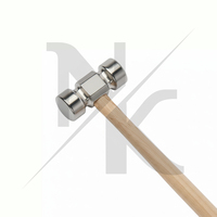 Marteau de fermeur de luxe en acier inoxydable forgé, très tendance, haute qualité, bien équilibré, à long manche, pour l'équitation, Nafko NK-4120