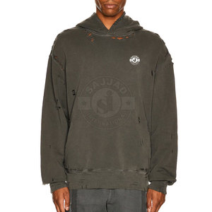 Sweat-shirt classique délavé pour homme, coupe décontractée, idéal pour un look streetwear quotidien. - Product Image 3