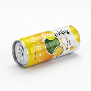 Bebida Carbonatada en Lata con Sabor a Piña y Coco, Bebida Refrescante al Por Mayor, OEM/ODM - Product Image 3