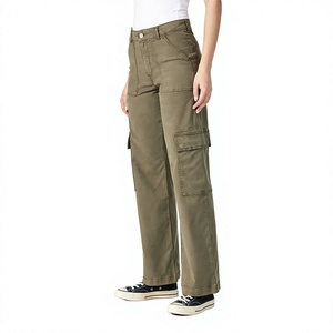 OEM Custom Logo Anti-static Breathable Eco-Friendly Formal Winter Cargo <b>Pants</b> Women Durable Polyester Regular Fit Elastic Waist - Product Image 2
