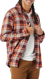 Classic Men Flannel <b>Shirt</b> Long Sleeve Plaid <b>Button</b> Down Casual Wear for Autumn Winter Stylish Men Flannel <b>Shirt</b> - Product Image 5