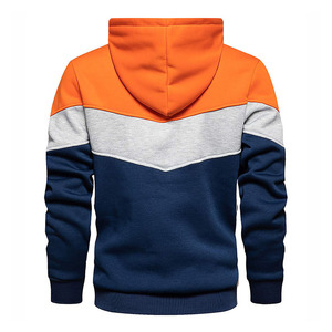 Sweat-shirt à capuche personnalisé pour homme, gris, bleu, blanc, en coton molletonné, décontracté, avec poche, collection hiver pour homme et garçon - Product Image 5
