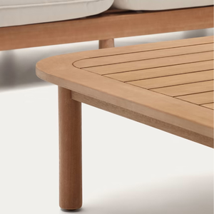 Modern Design Large Square Wooden <b>Table</b> <b>With</b> Wooden <b>Chairs</b> For Garden Set Furniture Decoration - Product Image 5
