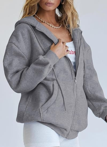 Custom Oversize Men's Vintage Hoodie <b>Zip</b> up Long Sleeve Sweatshirt with <b>Pockets</b> Acid Wash Streetwear Fleece <b>Hoodies</b> Jacket - Product Image 1