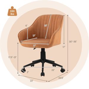 Sedia da Ufficio Moderna con Schienale Curvo e Braccioli Confortevoli - Product Image 4