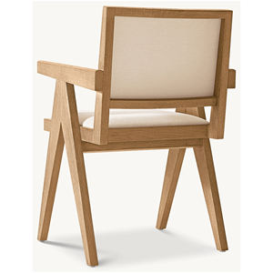 Silla de Comedor de Madera de Teca Premium, Silla de Comedor Hecha a Mano de Madera Maciza para Restaurante, Cafetería, Hotel - Product Image 4