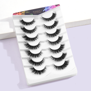<span class=keywords><strong>Magefy</strong></span> – Vente en gros, marque privée – Faux cils en bande complète, naturellement fins et courbés, lot de 7 paires, cils effilés, kits de faux cils - Product Image 1