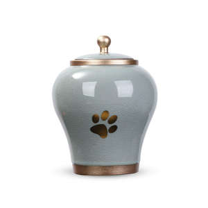 Customizable Elegant Design Paw Print Pet Cremation Urn Engraved Metal <b>Memorial</b> Urn for Ashes <b>Keepsake</b> Beloved Pets - Product Image 6
