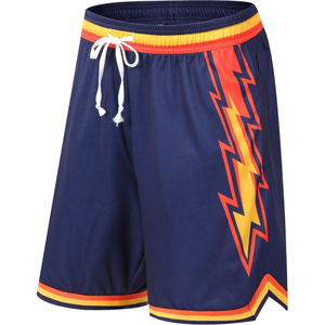 Shorts de course mi-longs pour hommes avec logo personnalisé, taille élastique confortable, 100 % polyester respirant - Product Image 3