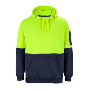Sudaderas con Capucha de Alta Calidad de 280 g/m² con Logotipo Personalizado, Color Verde Fluorescente Marino, Sudaderas con Capucha Reflectantes de Seguridad para Hombre - Product Image 1