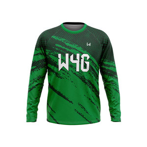 Haut de yoga pour homme sans coutures, à manches longues, extensible, léger, à séchage rapide, haute élasticité, compression, jersey de sport personnalisé - Product Image 2