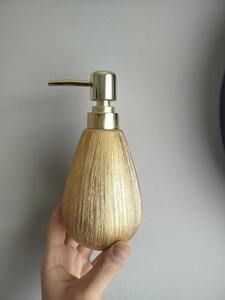 Modern Gold <b>Glitter</b> Lotion Dispenser <b>Pump</b> Bottle Suitable For Bathroom Wash Basin And Vanity Countertop Styling From India - Product Image 6