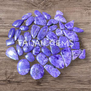 Charote naturelle Cabochon de pierres précieuses en vrac polies cristal de toutes tailles pour la fabrication de pendentifs de bijoux - Product Image 2