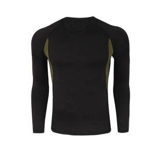 Best Selling New Arrival 2026 Long Sleeve Compression Set Dry Fit <b>Men</b> Wear Two Piece Legging Top Workout Suit Compression Set - Product Image 4