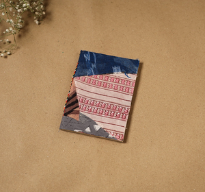 Striped Patch Cloth Notebook Handmade Paper Diary Fabric Cover Compact <b>Journal</b> <b>Writing</b> Notes Memo Sketch Pad Travel Gift Item - Product Image 5