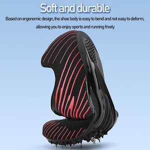 Zapatillas de atletismo para hombre con suela de goma y parte superior de malla, ligeras, flexibles, para deportes de verano, calzado profesional. - Product Image 2