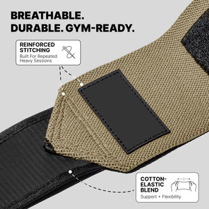 Attelles de soutien du coude en néoprène robustes pour la musculation, respirantes, réglables, unisexes, 40 pouces, pour la musculation et la gymnastique - Product Image 6