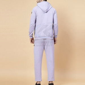 ชุดวอร์มผู้ชายแบบมีฮู้ด ผ้าโพลีเอสเตอร์ผสมคอตตอน ระบายอากาศได้ดี ทรงปกติ เหมาะสำหรับฤดูหนาว - Product Image 2