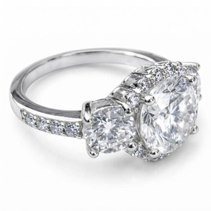 Anillo de Compromiso de Lujo de Plata de Ley 925 Chapado en Oro de 18k/Chapado en Rodio con Moissanita Creada en Laboratorio, Anillo de Boda Ovalado Unisex - Product Image 5