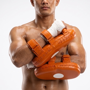Cibles de boxe en cuir de vachette orange, durables, pour toutes les saisons, équipement d'entraînement - Product Image 4