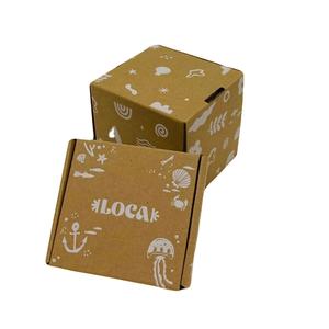 Boîtes en carton ondulé de luxe en matériaux recyclés, emballages personnalisés, cartons à fentes pour cadres photo, expédition de cadeaux et d'artisanat, étiquettes personnalisées - Product Image 1