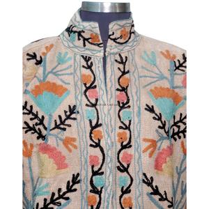 New Trending Handmade Suzani Embroidery TNT <b>Jacket</b> for Women Breathable Cotton Unisex Coat Ethnic <b>Short</b> <b>Jacket</b> for women Gifts - Product Image 3
