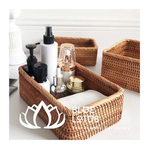 Bandeja de Mimbre Tejida Sostenible, Cesta Artesanal para Servir Frutas, Comida y Desayuno, ¡EN OFERTA! - Product Image 1