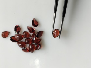 Natural Red <b>Garnet</b> 7x5MM Pear Cut Best Quality Loose Gemstone For Jewelry Making - Product Image 2
