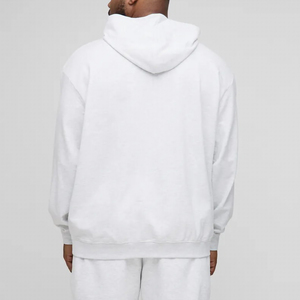 Sweat-shirt à capuche surdimensionné en molleton 100% coton, coupe décontractée, logo imprimé personnalisé, style streetwear pour homme - Product Image 2