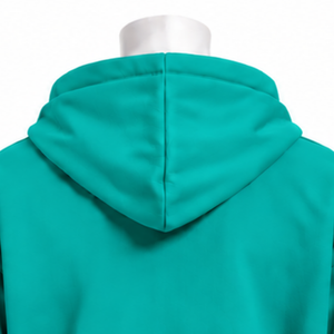 Teal Bouquet Flowers Hoodie Colorful Floral <b>Embroidery</b> Pullover <b>Sweatshirt</b> Kangaroo Pocket Oversized Casual Fashion Streetwear - Product Image 4