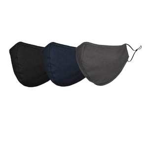 หน้ากากกีฬาป้องกันฝุ่นแบบซักได้ ใช้ซ้ำได้ พร้อมสายรัดจมูก แฟชั่นคุณภาพสูง สวมใส่สบาย สีพื้น ผ้าฝ้าย - Product Image 1