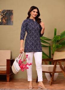 Elegante Kurti Azul Informal - Product Image 5