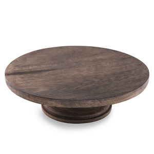 Base Redonda de Madera de Acacia Natural para Pasteles, Soporte de Exhibición para Cupcakes, para Bodas, Fiestas, Cumpleaños, Postres y Pasteles - Product Image 6