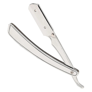 Herramientas de Barbería, Navaja de Afeitar con Mango de Acero Inoxidable, Navaja de Afeitar Plegable de Filo Recto, Navaja de Afeitar Recta para Barbería - Product Image 2