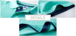 Polo à manches courtes en soie glacée pour homme, sensation de fraîcheur estivale, décontracté et professionnel, séchage rapide, avec logo personnalisé - Product Image 3